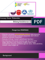 Konsep Dasar Riskesdas Bidang Kedokteran Gigi - Drg. Iwan Dewanto