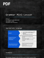 Grammar Mini-Lesson 2