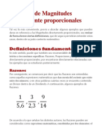 Ejemplos de Magnitudes Directamente Proporcionales