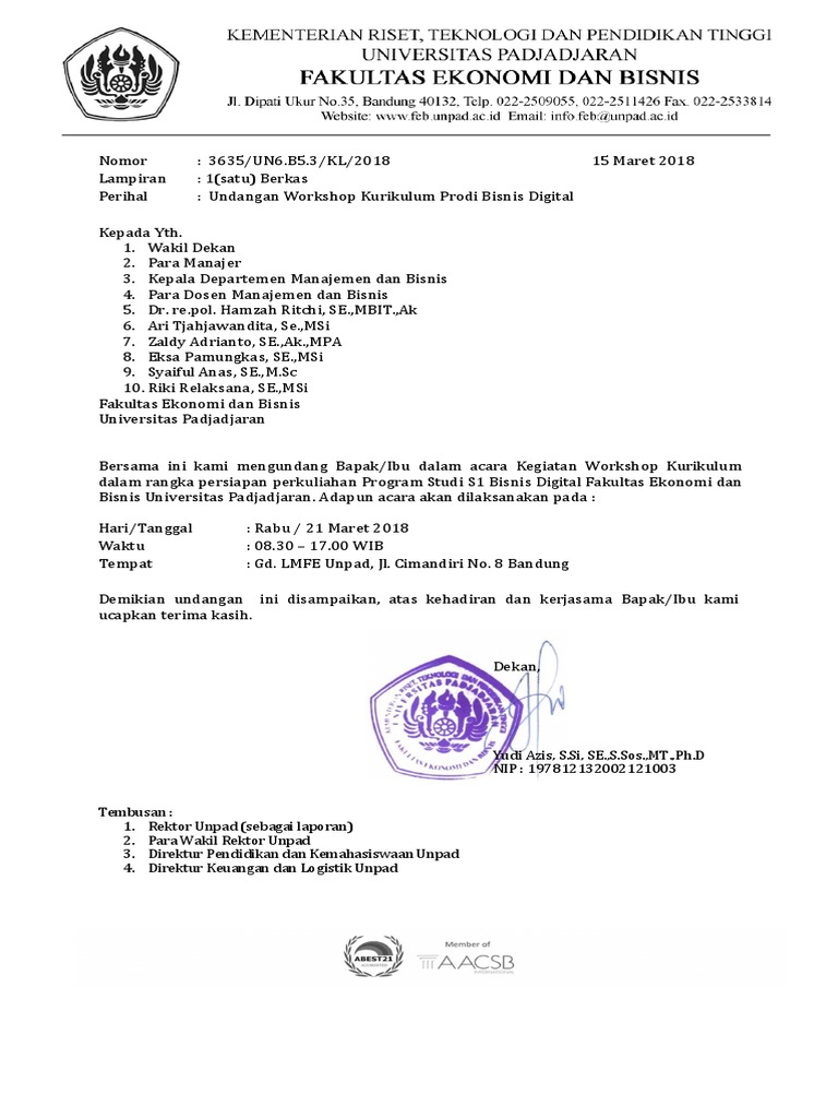 Undangan Workshop Kurikulum Bisnis Digital 21 Maret 2018