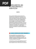 TREINAMENTO (planejamento)