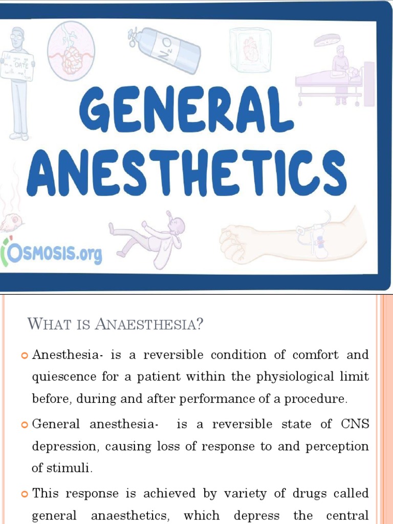 Anesthetics Anesthesia Drugs Free 30day Trial Scribd