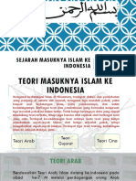 Teori Masuknya Islam Ke Indonesia