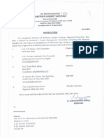 Notification of Project Management Committee