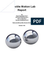 Projectile Motion Lab Report