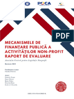 Raport de evaluare: Mecanismele de finanțare publică - Centrul pentru Legislație NonProfit