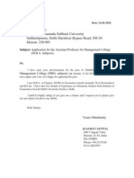 To The Registrar, Swami Vivekananda Subharti University Subhartipuram, Delhi-Haridwar Bypass Road, NH-58 Meerut-250 005