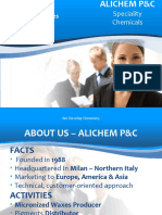 Alichem P&C Presentation Micronized Waxes