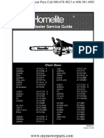 Homelite Chain Saw Repair Manual Covers 42 Different Models