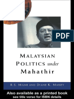 Malaysian Politics Under Mahathir (Politics in Asia) PDF
