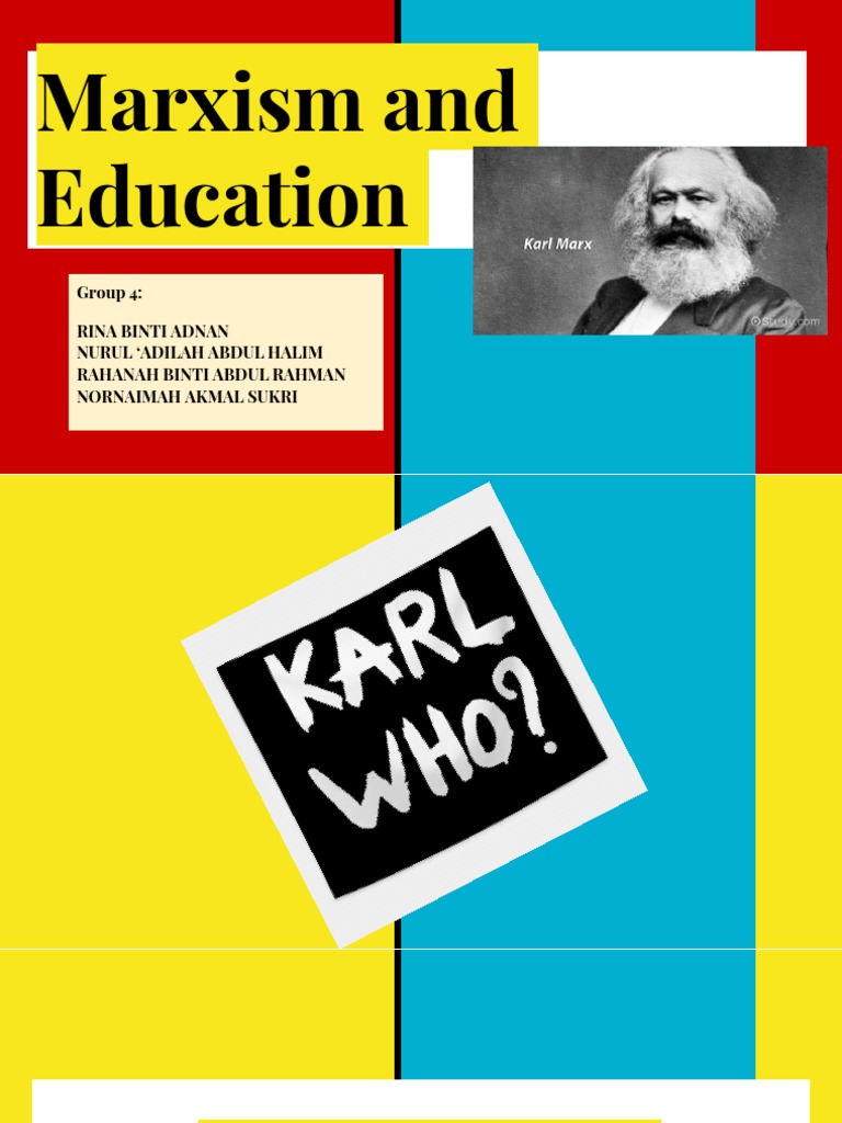 marxism theory on education