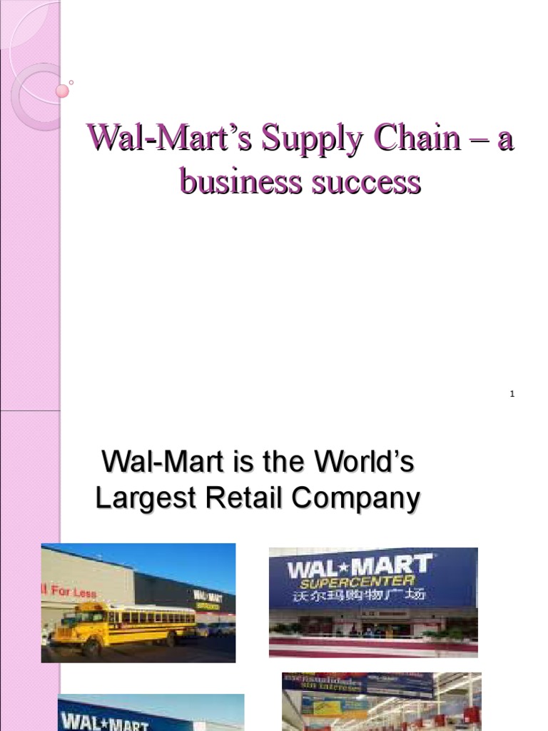 Walmart's Supply Chain PDF Walmart Radio Frequency Identification