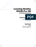 Learning STAAD Pro.V8i