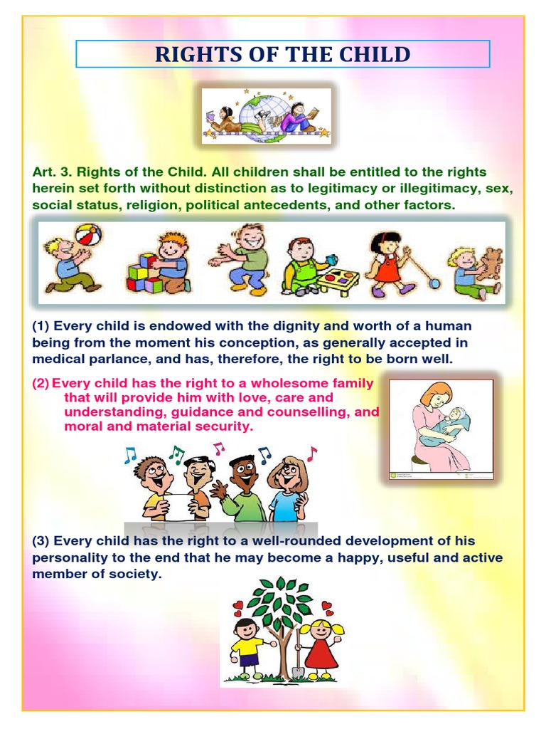 Rights of Every Child Explained | PDF | Children's Rights | Behavioural ...