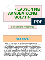 Kompilasyon NG Akademikong Sulatin Joshuatubil-191111111807