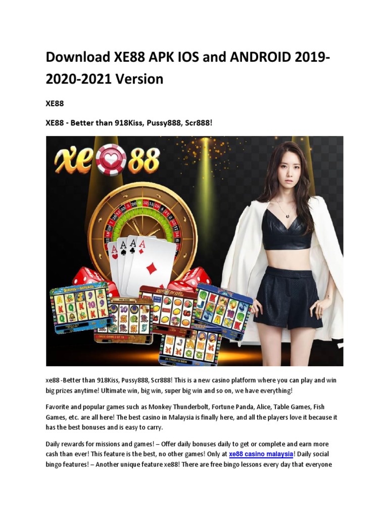 XE88 APK IOS and ANDROID 2019 2020 2021 Version PDF Slot Machine