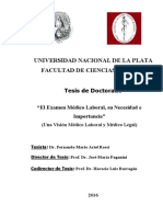 El Examen Médico Laboral, Su Necesidad e Importancia - TESIS - Fernando M.a. Rossi