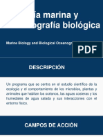 Biología Marina y Oceanografía Biológica