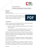 Regulamento Funcionamento Da Aprendizagem e Formaçao a Distancia