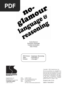 No Glam Lang - Reasoning PDF