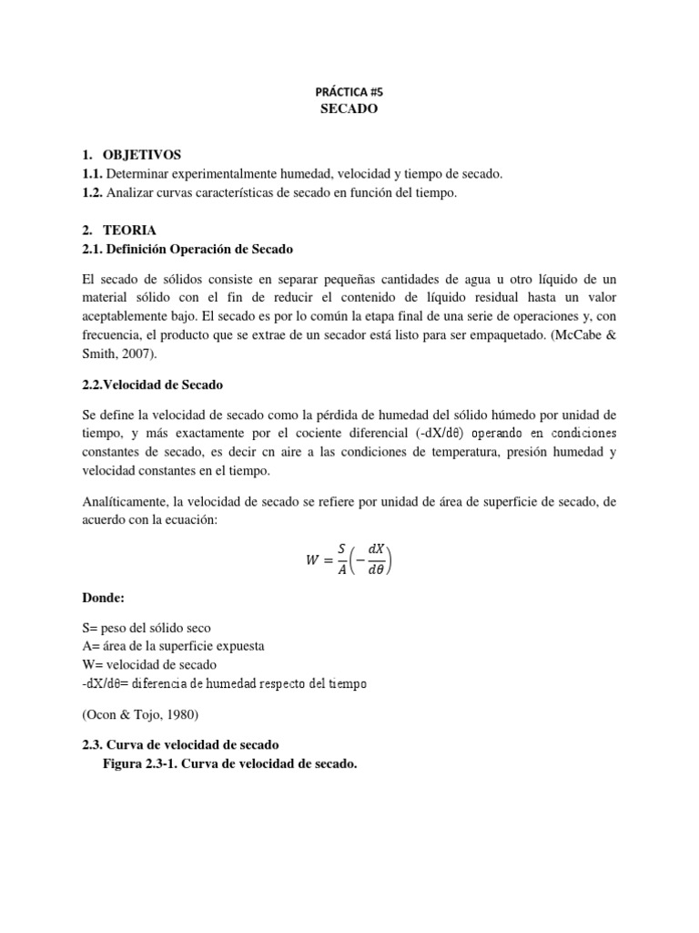 Secado de Sólidos Descargar gratis PDF Líquidos Evaporación