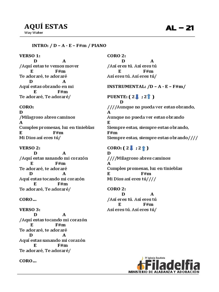 Al-21 Aqui Estas | PDF, image size:768x1024