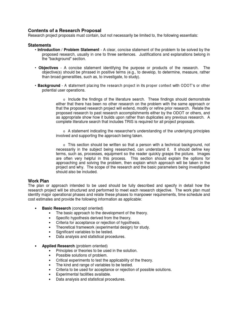 Research Proposal Essentials Guide | PDF | Statistical Hypothesis ...
