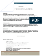 PROGRAMA LIDERAZGO Y COMUNICACION EN LA EMERGENCIA 24 Sep