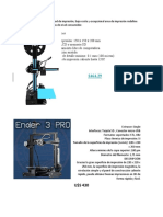 Costos Impresora 3d