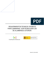 Requerimientos Técnicos Exigibles Tecnología LED de Alumbrado Exterior - CEI
