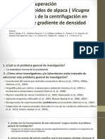 Motilidad y Recuperación de Esperma de Alpaca