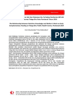 Hubungan Pengetahuan Gizi Dan Pekerjaan Ibu Terhad PDF