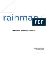 Rainman Watermaker Installation Guidelines v2.0