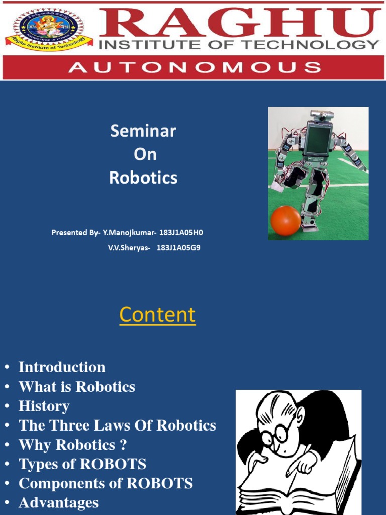 Robotics Seminar Insights | PDF | Robot | Robotics