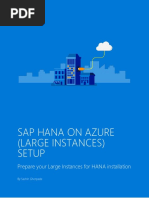 End To End Setup For SAP HANA On Azure Large Instances