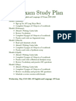 Ap Exam Study Plan