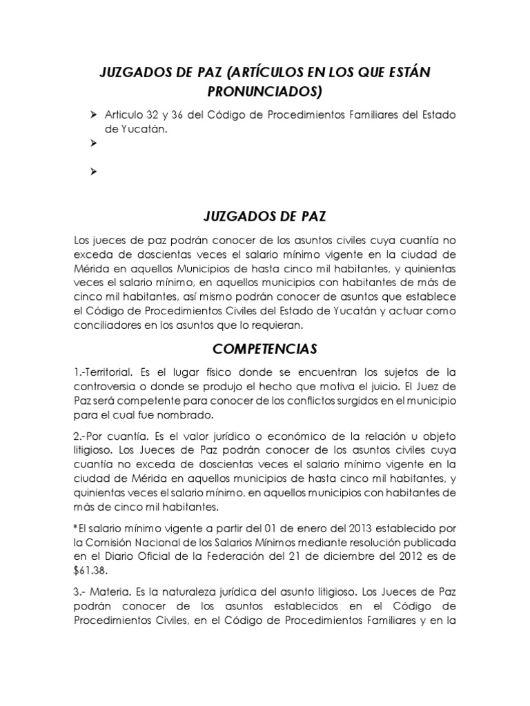 Metodo Juridico Justicia de la Paz Juez Prueba