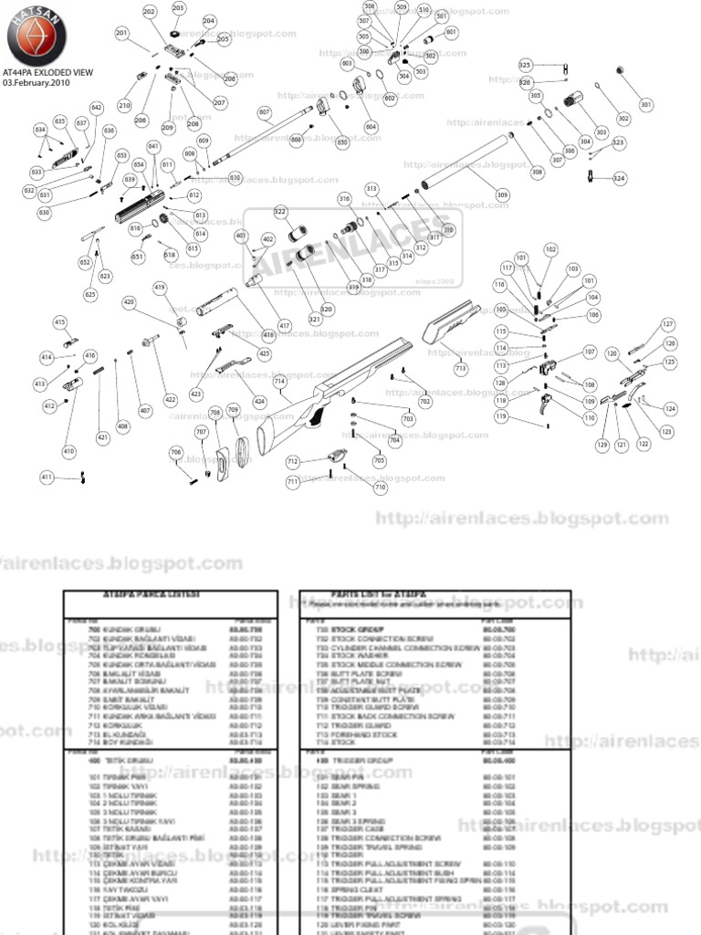 Manual Técnico Hatsan AT44PA PDF Projectile Weapons Firearms