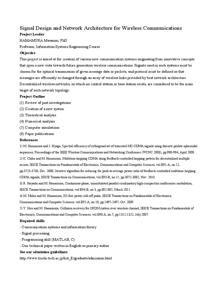 Innovative Wireless Communication Systems | PDF | Modulation | Computer ...