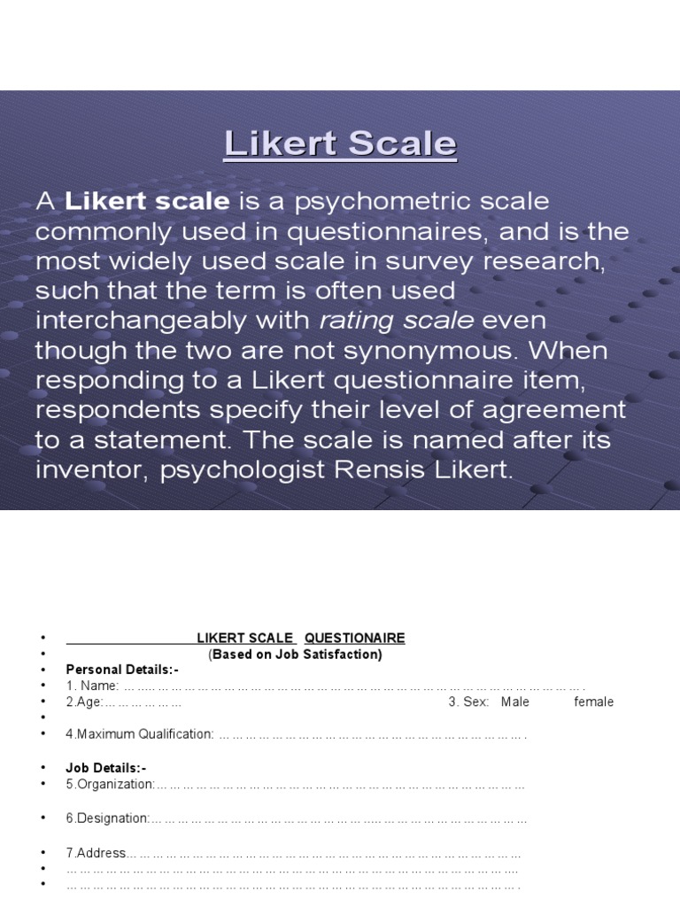 Presentation 2 | PDF | Likert Scale | Marketing Research