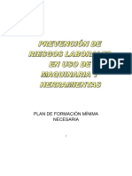 Riesgos laborales en uso de maquinaria y herramientas