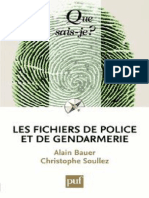 Alain Bauer - Les Fichiers de Police Et de Ge