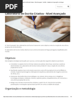 Laboratório de Escrita Criativa - Nível Avançado - Camões