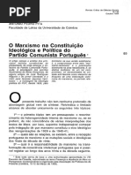  O Marxismo na Constituicao Ideologica e Politica no PCP