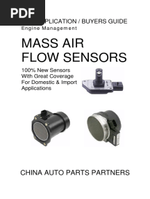 Catalogo Del Sensor Maf