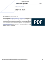 Examples of Inherent Risk
