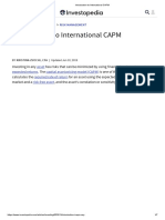 Introduction To International CAPM