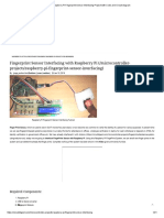 Raspberry Pi Fingerprint Sensor Interfacing Project With Code and Circuit Diagram