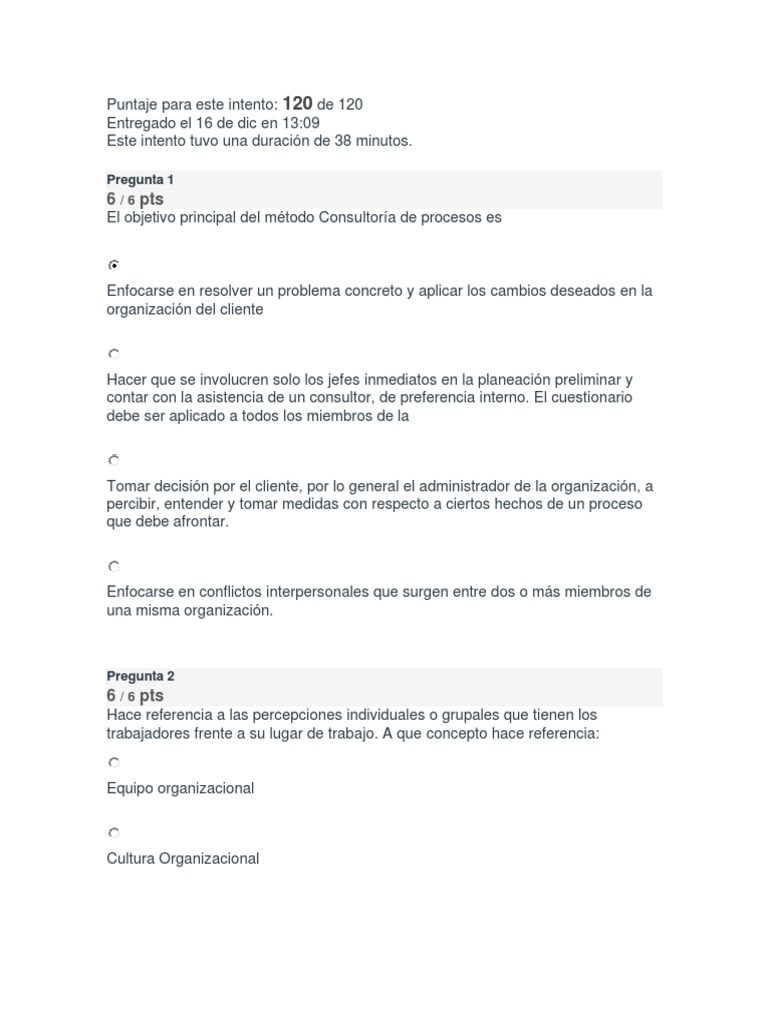 Examen Final de Desarrollo Humano | PDF | Planificación | Motivación