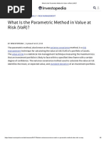 What Is the Parametric Method in Value at Risk (VaR)_